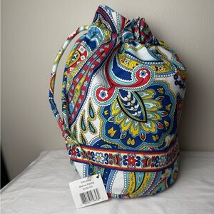 NWT Vera Bradley Marina Paisley Ditty Bag For Gym  pool cosmetic case